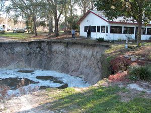 Sinkholes on Sinkholes Are Among Florida S Better Known Natural Hazards